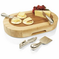 Formaggio Oval Cutting & Cheese Board w/ Slide Out Drawer & 4 Cheese Tools